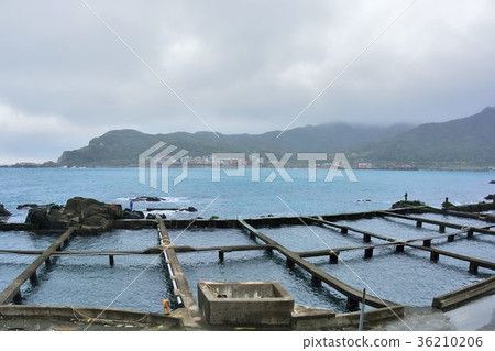雨天鼻頭角漁港風情在台北瑞芳景點,台灣 雨天鼻頭角漁港風情在台北瑞芳景點,台灣 36210206