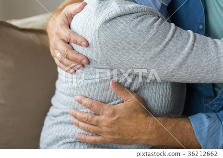 close up of married senior couple hugging close up of married senior couple hugging 36212662