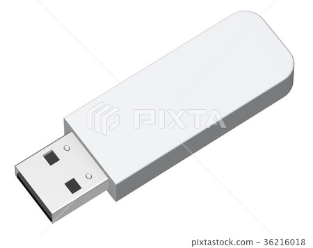Material of white USB memory 36216018