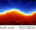 Fire and ice abstract fractal lightning 36218814