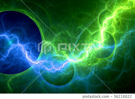 Green and cyan electric lighting Green and cyan electric lighting 36218822