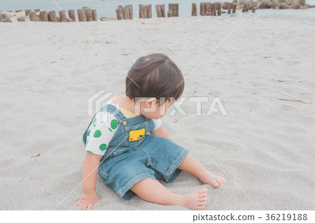 沙灘 兒童 孩子 36219188