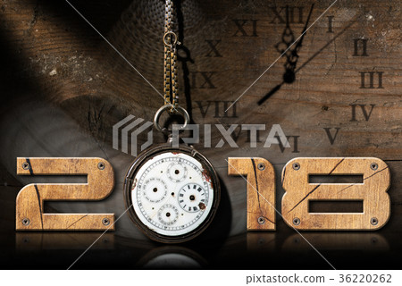 2018 New Year - Old Broken Pocket Watch 2018 New Year - Old Broken Pocket Watch 36220262