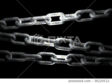Chain made of dollar bills Chain made of dollar bills 36220512