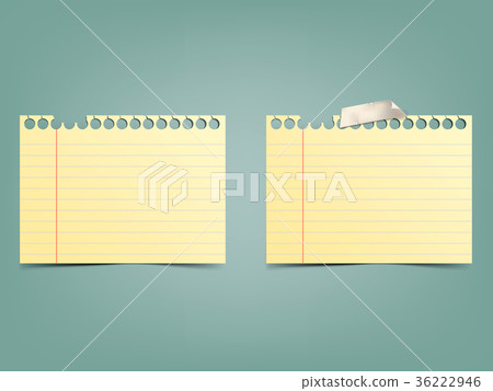 Two tetrad sheets in a strip of yellow color. Two tetrad sheets in a strip of yellow color. 36222946