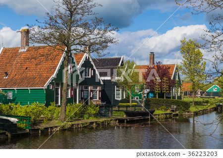 Village Zaanse Schans in Netherlands 36223203