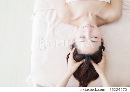 美麗的女人頭溫泉美容美容美髮沙龍 36224970