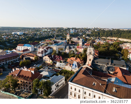 Aerial view of Kamianets-Podilskyi city in Ukraine Aerial view of Kamianets-Podilskyi city in Ukraine 36228577