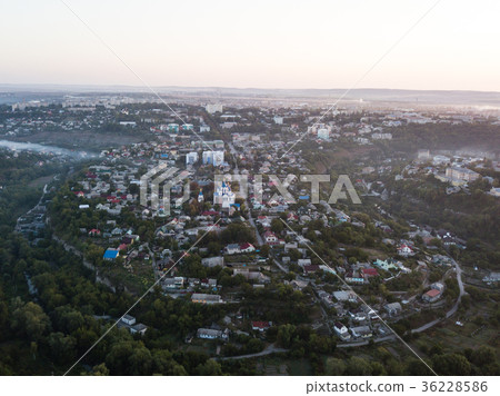 Aerial view of Kamianets-Podilskyi city in Ukraine 36228586