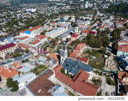 Aerial view of Kamianets-Podilskyi city in Ukraine 36228595