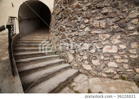 Stone stairs in Castle in Mukacheve 36228821