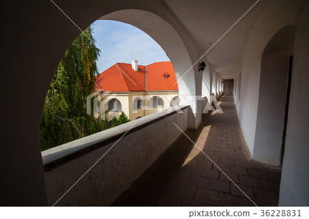Corridor in Palanok Castle XI century. Mukacheve 36228831