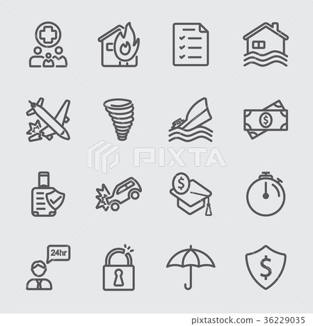 Insurance  line icon 36229035
