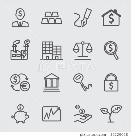 Investment line icon 36229038