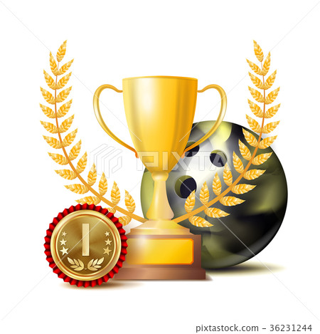 Bowing Achievement Award Vector. Sport Banner 36231244