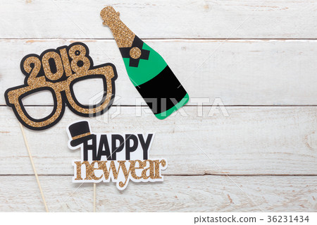 Table top view  photo booth prob Happy new year 36231434