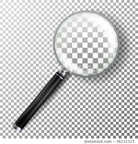Realistic Magnifying Glass Vector. 36231525