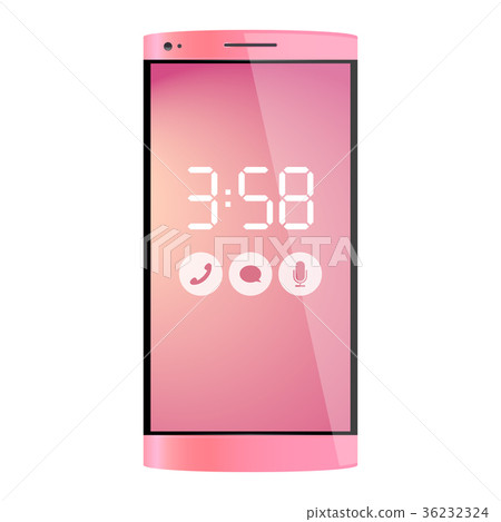Smartphone粉紅色的插圖 Smartphone粉紅色的插圖 36232324