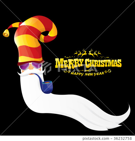 vector bad rock n roll dj santa claus with smoking vector bad rock n roll dj santa claus with smoking 36232758
