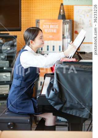 High School Student Piano Music Room 36233216