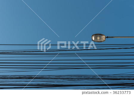 street light, electric spotlight pole 36233773