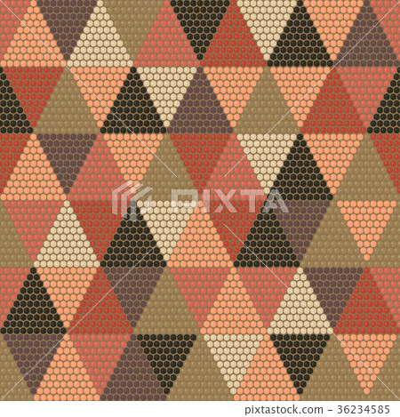 African beadwork motif. Abstract seamless pattern. 36234585