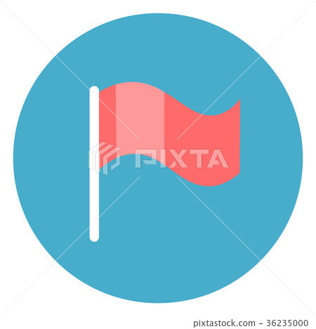 Flag Icon Web Button On Round Blue Background Flag Icon Web Button On Round Blue Background 36235000