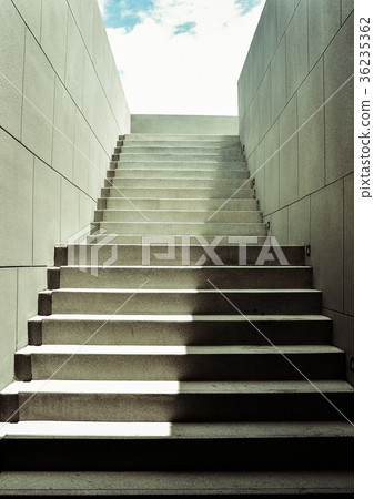 Concrete Stair to the sky background 36235362