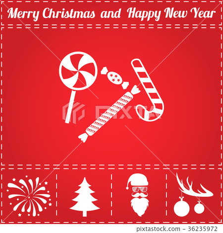 Lollipop candy Icon Vector 36235972