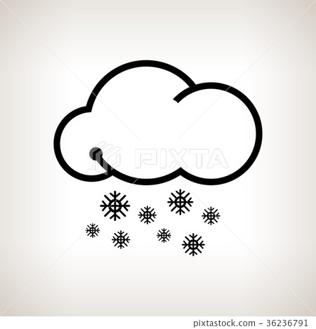 Silhouette snowfall , vector illustration Silhouette snowfall , vector illustration 36236791