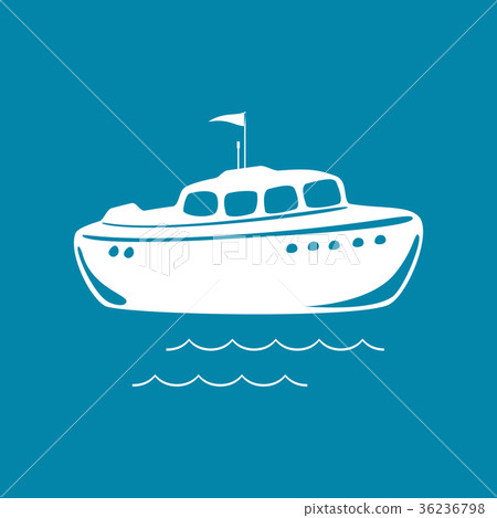 Lifeboat Isolated on Blue Lifeboat Isolated on Blue 36236798