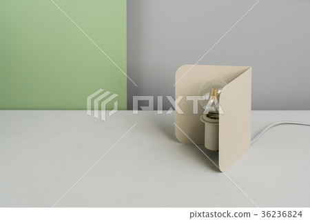 Metal beige edison lamp 36236824