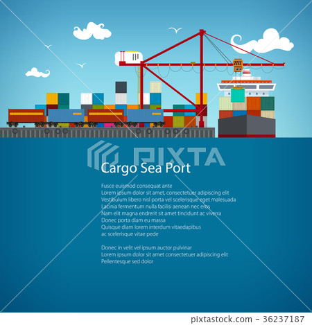 Cargo Sea Port Flyer Design Cargo Sea Port Flyer Design 36237187