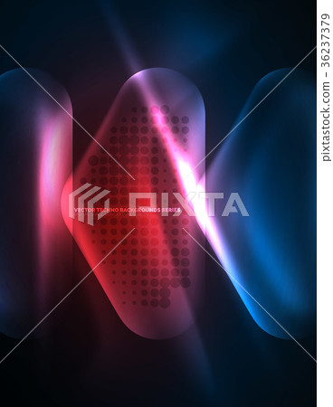 Illuminated lens flares, glowing color techno Illuminated lens flares, glowing color techno 36237379