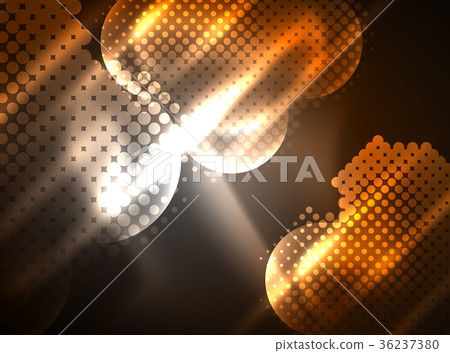 Shiny neon glowing circles, dot particles Shiny neon glowing circles, dot particles 36237380
