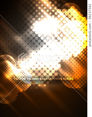 Shiny neon glowing circles, dot particles Shiny neon glowing circles, dot particles 36237382