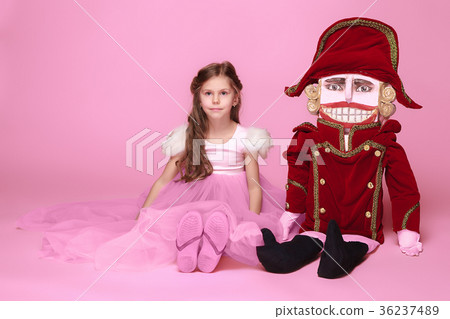 The beauty ballerina with nutcracker The beauty ballerina with nutcracker 36237489