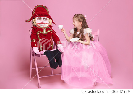 The beauty ballerina with nutcracker The beauty ballerina with nutcracker 36237569