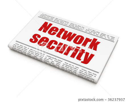 Privacy concept: newspaper headline Network Privacy concept: newspaper headline Network 36237937