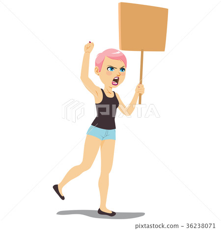Angry Woman Protest Angry Woman Protest 36238071