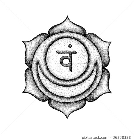 hand drawn chakra Svadhishthana illustration. 36238328