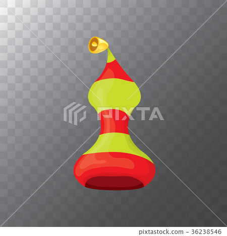 vector funky red and green stripped cartoon 36238546