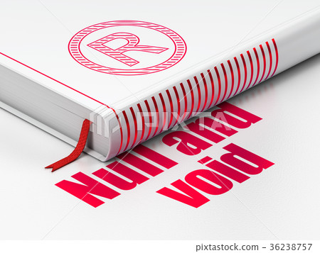 Law concept: book Registered, Null And Void on Law concept: book Registered, Null And Void on 36238757