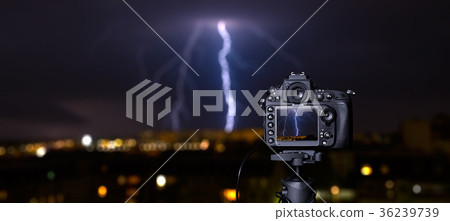 Digital camera the night view. Digital camera the night view. 36239739