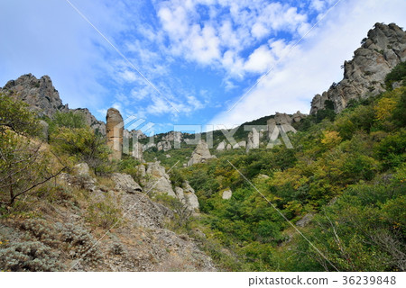 Mountain gorge in the valley of ghosts 36239848