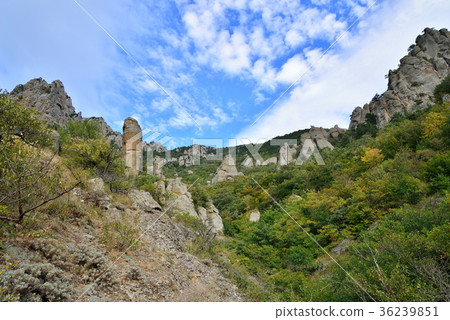 Mountain gorge in the valley of ghosts 36239851