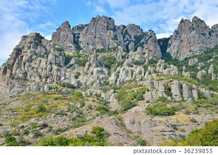 Stone pillars and rocks in the valley of ghosts 36239855