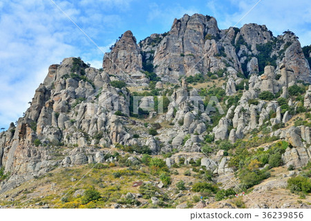 Stone pillars and rocks in the valley of ghosts 36239856