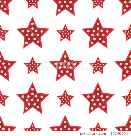 Stars red decorative modern print wallpaper 36240904