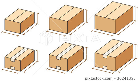 Cardboard box size Cardboard box size 36241353